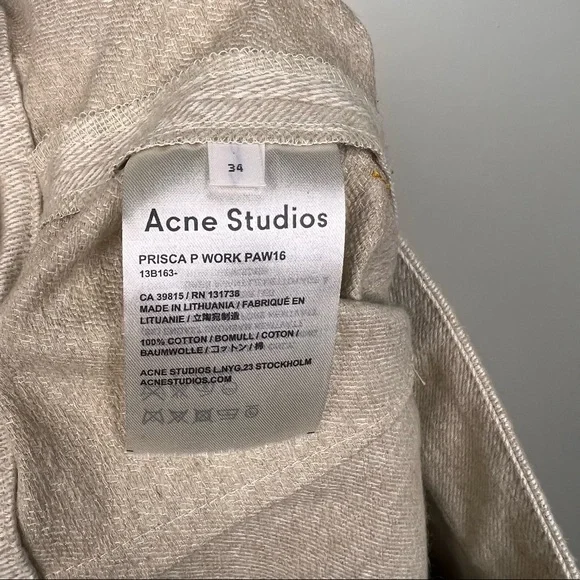 Acne Studios PRISCA P WORK BEIGE MIX